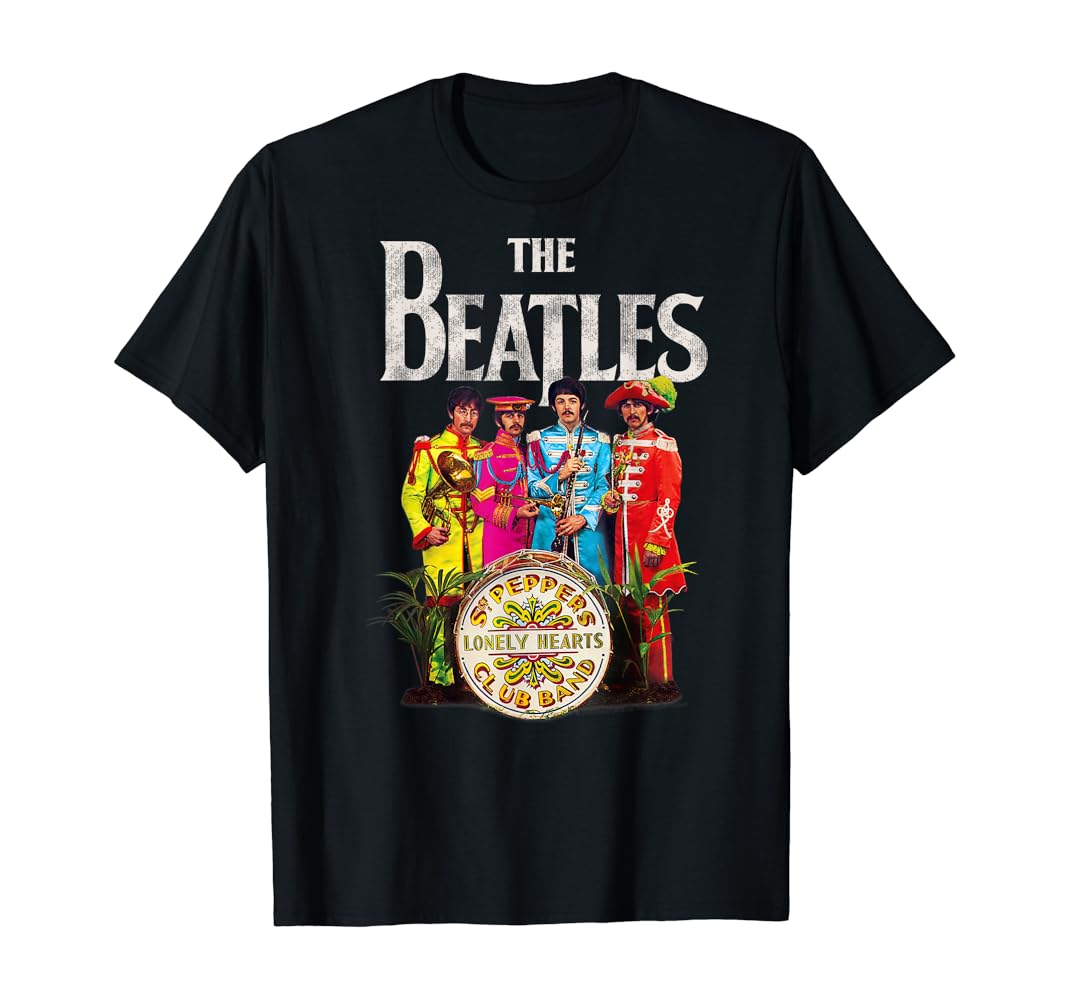 The Beatles Sgt. Pepper's Lonely Hearts T-Shirt : Amazon.co.uk